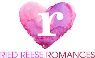 Romance author, Ried Reese heart logo.